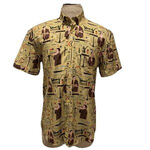 The RSVLTS Roosevelts Size Large Dwight Schrute The Office SS Button Down Shirt